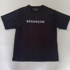 ベイクルーズ　オーガニックコットン ブラック Tシャツ BESANÇON