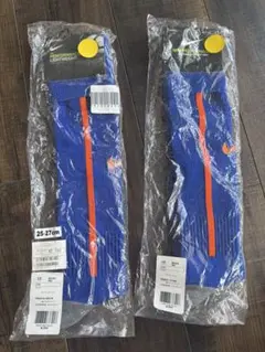 Nike サッカーソックス 2セット 25-27cm ブルー/オレンジ