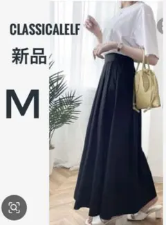 新品未使用 タックフレアボリュームスカート クラシカルエルフ ブラック M