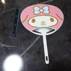 【新品未使用】宇佐美 マイメロディー コラボうちわ