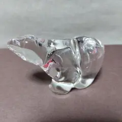 Hadeland　クリスタルガラス シロクマの置物