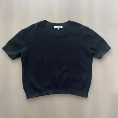 ユニクロ　コットンポップコーンクルーセーター　L