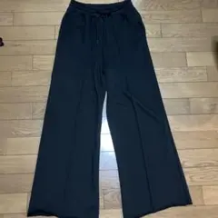 GRLブラック ワイドパンツ ゴムウエストMサイズ