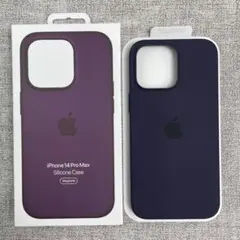 iPhone 14 ProMax シリコンケース MagSafe ダークパープル
