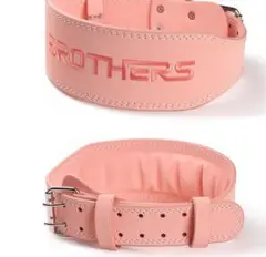 新品/未使用 BROTHERS トレーニング・パワーベルト ピンク 合皮 M