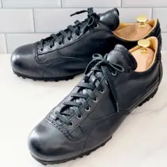 良品 リーガル レザースニーカー レースアップ 25.5cm Vibram 黒