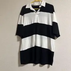 ストライプ ポロシャツ Lサイズ