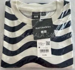 新品未使用タグ付き　ユニクロ　マリメッコ　グラフィックTシャツ　Ｍ　ネイビー