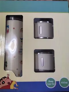 クレヨンしんちゃん ステンレスボトル + カップ2個セット