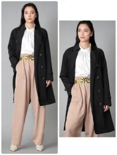 新品☆SANYOCOAT ナイロンワッシャートレンチコート ブラック 38サイズ