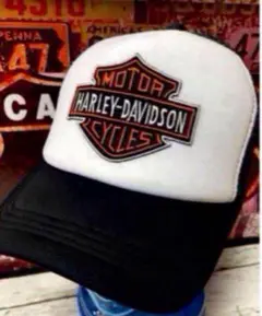 【新品❣️】HARLEY ハーレー ダビッドソン メッシュキャップ 黒白