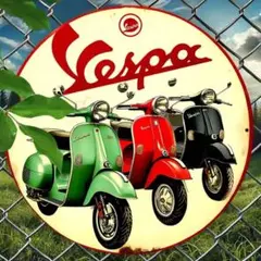 ベスパ Vespa ブリキ看板 ティンプレートヴィンテージアート イタリア雑貨