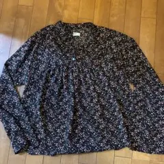 nano 花柄 長袖シャツ