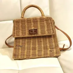 AMERI アメリヴィンテージ　カゴバッグ　藤　ショルダーバッグ 肩掛け AMERI アメリヴィンテージ カゴバッグ 藤 ショルダーバッグ