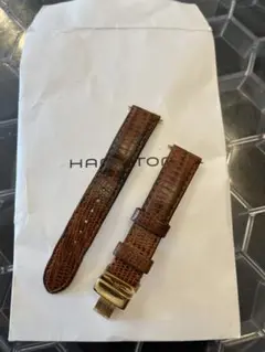 HAMILTON ハミルトン　ベンチュラ　レザーベルト ブラウン