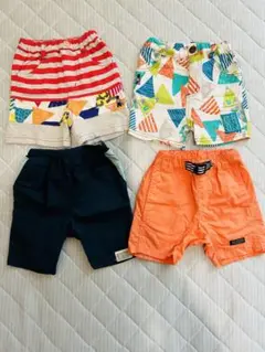 【再値下】ベビー用ショートパンツ4枚セット　80、90