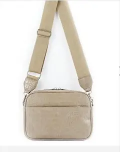 新品　ＥＭ　クロコダイル風 ベージュショルダーバッグ