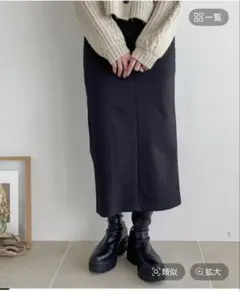 試着のみ★ローリーズファーム★ストレッチタイトスカート黒　　　Mサイズ
