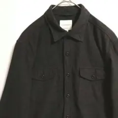 2478 AMERICAN EAGLE 長袖ネルシャツ Mサイズ US古着 無地