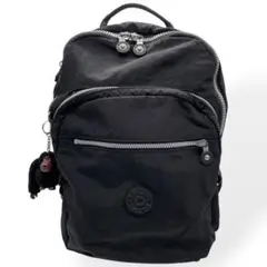 美品　Kipling キプリング　リュック　デイパック　ナイロン　ブラック