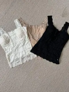 レースブラトップ3色セット新品