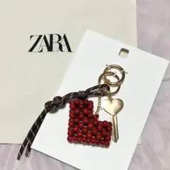 ZARA⭐︎マルチチャーム　ハートキーリング　キーホルダー　巾着付き⭐︎ザラ