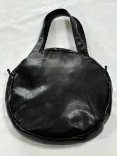 B.stuffビースタフハンドバッグ　牛革　黒　レディース