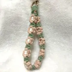 スマホストラップ 花 ハンドストラップ