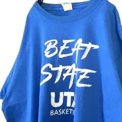 ポート&カンパニー ビート ステート UTA Tシャツ XL ブルー 青 古着