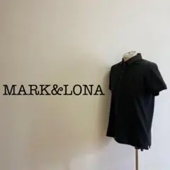 07M329◯ MARKu0026LONA ブラック 半袖ポロシャツ トップス L