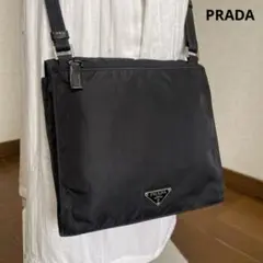 ◇ 美品PRADA プラダ ショルダーバッグ ナイロン ブラック ◇