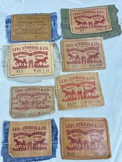 Levi’sジーンズのレザーパッチ 8枚