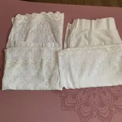 【お買得】豪華なトルコ刺繍　レースカーテン　2枚セット　約160x190cm