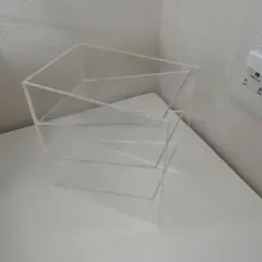 無印良品MUJI★アクリルケース★斜め3段★文房具収納メイク収納ディスプレイ