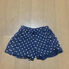 ネイビー 水玉模様 ショートパンツ サイズ95