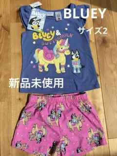 Bluey ユニコーン柄 Tシャツとショートパンツ セット サイズ2 新品未使用