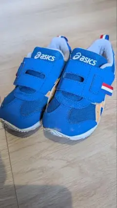 asics 青 スニーカー 16.5cm