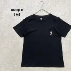 a2282＊UNIQLO UT 半袖Tシャツ　黒【M】シンプル　綿100%