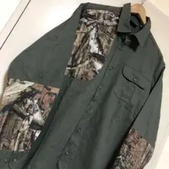 古着屋購入 メンズ 長袖 リアルツリー 古着シャツ BREAK-UP 送料込み