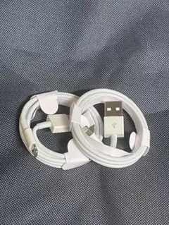 2本1m iPhone 充電器ライトニングケーブル Apple純正品質Atj92