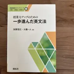 授業力アップのための一歩進んだ英文法