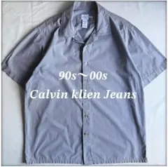 90s Calvin Klein S/S open collar shirt