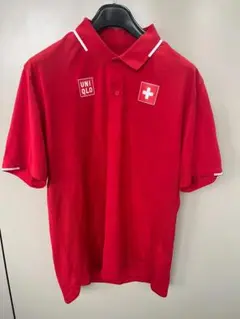 UNIQLO スイス国旗 ポロシャツ 赤 2枚　赤好きの方へ
