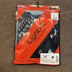 Light Fit ネイビー M クルーネック アンダーシャツ