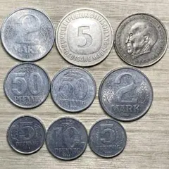 外国 古銭 アンティーク まとめ売り ドイツ硬貨9枚セット
