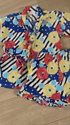 甚平　花柄　F.O.kids