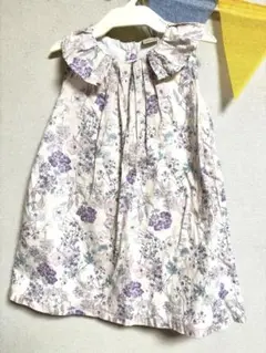 petit main 花柄ノースリーブワンピース　姉妹リンクコーデ