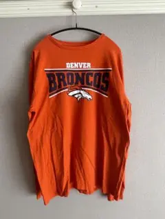NFL ブロンコス  ロンT ロングTシャツ 長袖 チーム オレンジベースボール