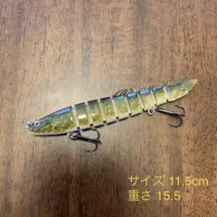 新品 多関節ジョイントベイト ブラックバス ルアー ミノー クネクネアクション