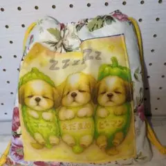 巾着袋保冷保温パネル犬さんハンドメイド